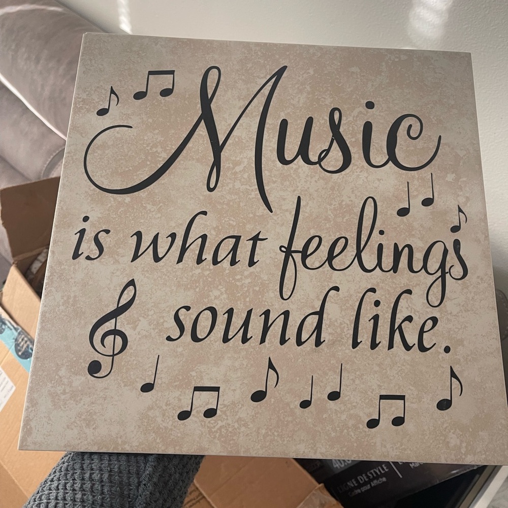 Music Decor Sign